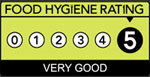 Rated 5 for Food Hygiene